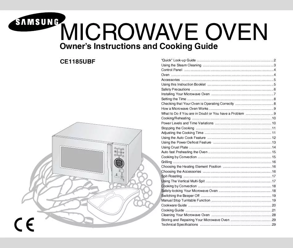 Mode d'emploi SAMSUNG CE1185UBF