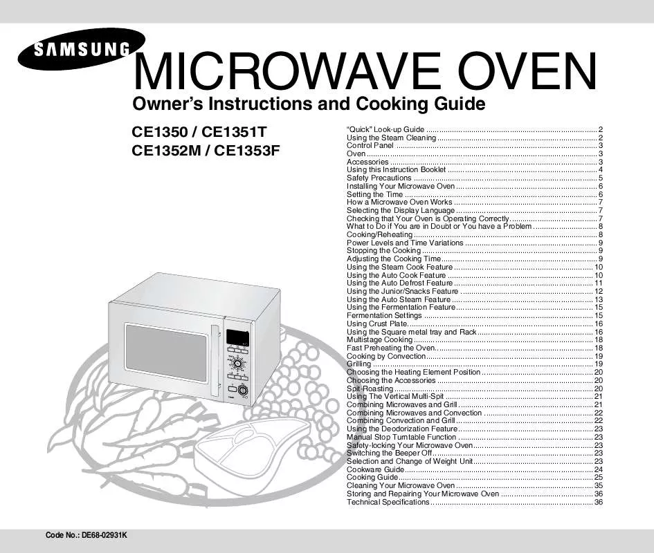 Mode d'emploi SAMSUNG CE1350