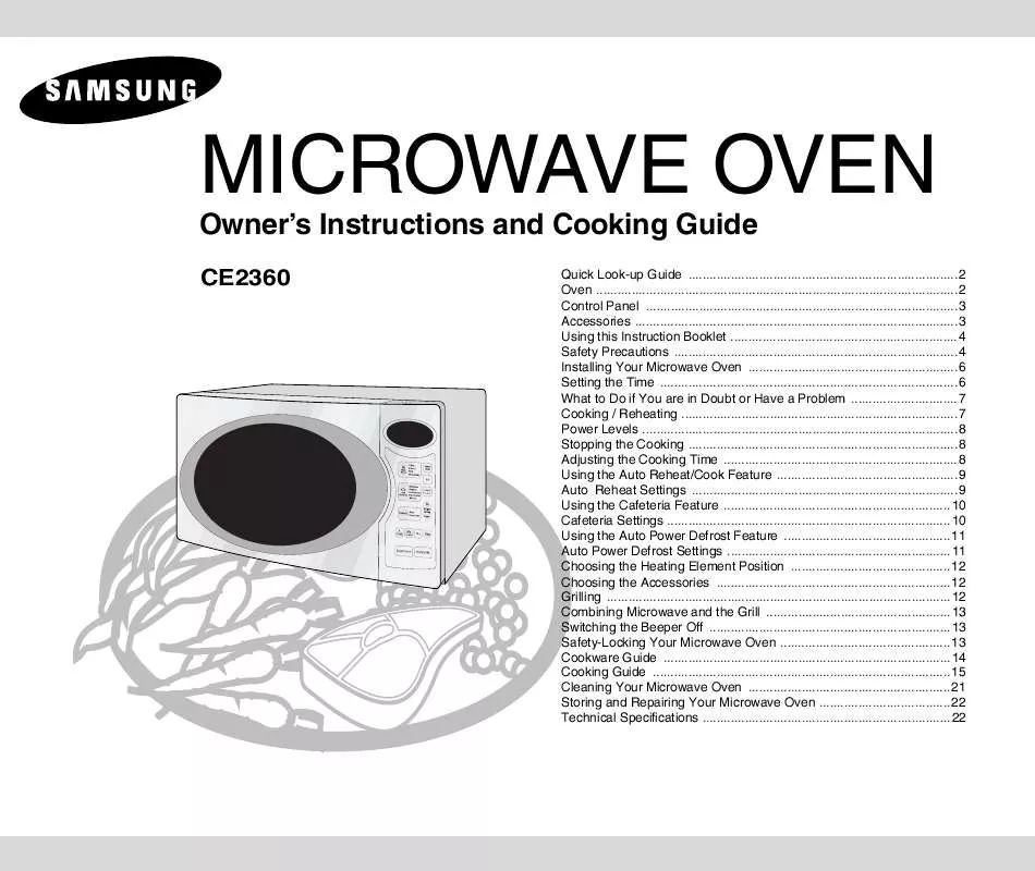 Mode d'emploi SAMSUNG CE2360