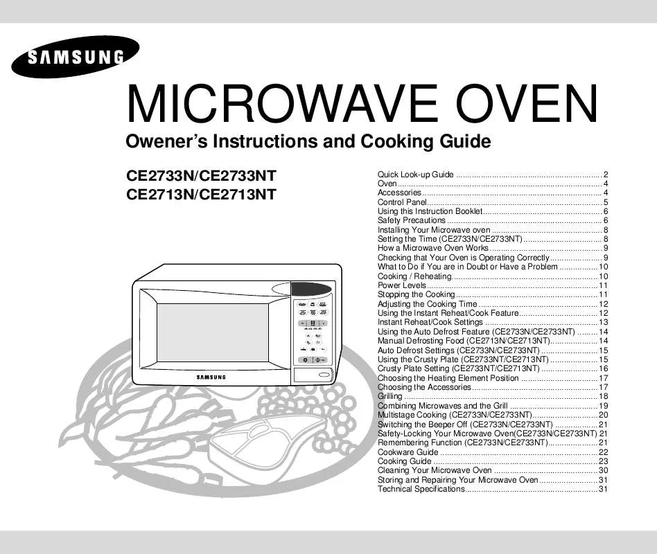 Mode d'emploi SAMSUNG CE2713N