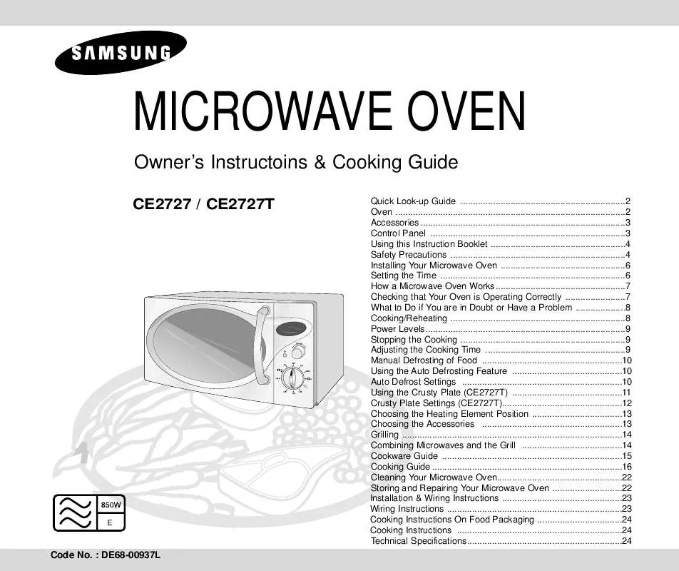 Mode d'emploi SAMSUNG CE2727