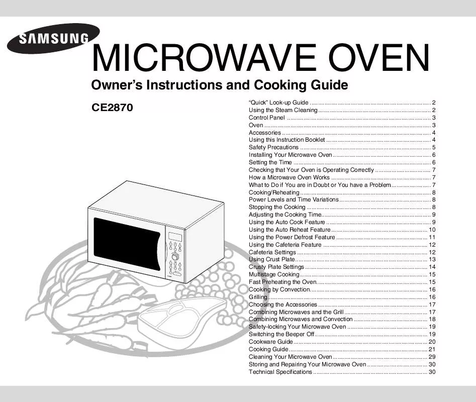 Mode d'emploi SAMSUNG CE2870