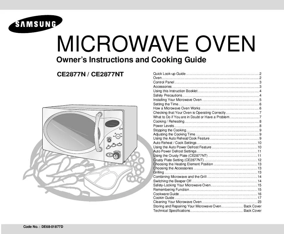 Mode d'emploi SAMSUNG CE2877N