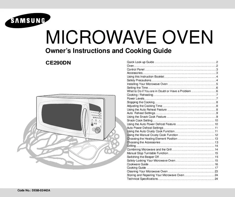 Mode d'emploi SAMSUNG CE290DN