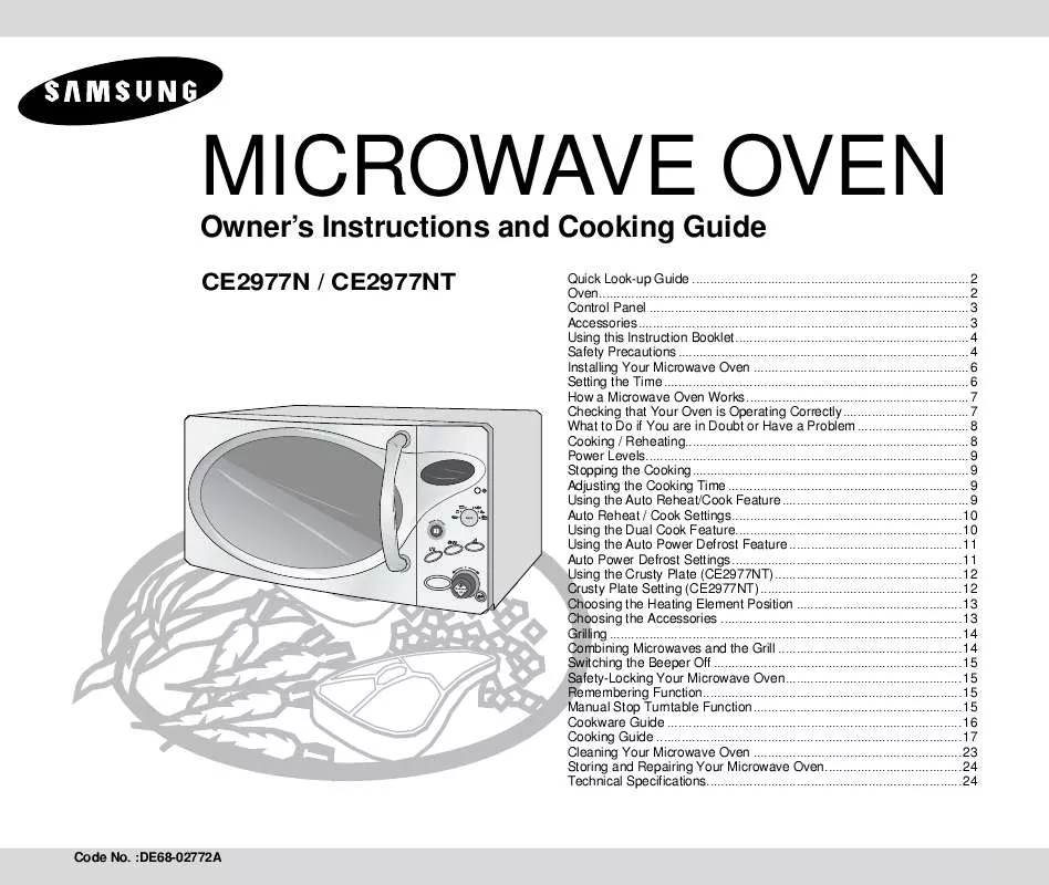 Mode d'emploi SAMSUNG CE2977N