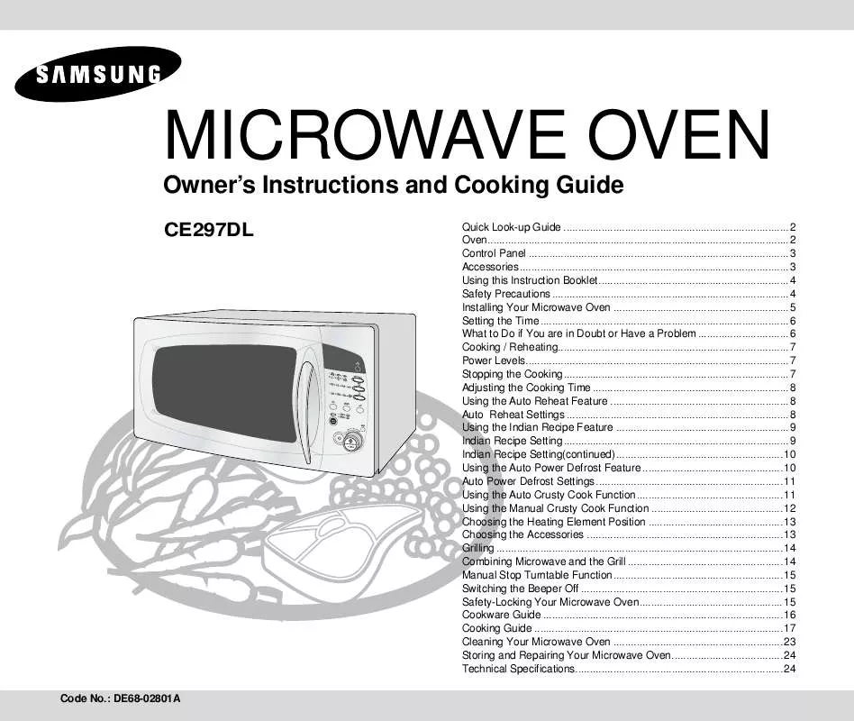 Mode d'emploi SAMSUNG CE297DL