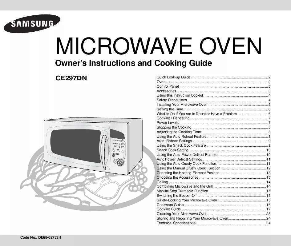 Mode d'emploi SAMSUNG CE297DN