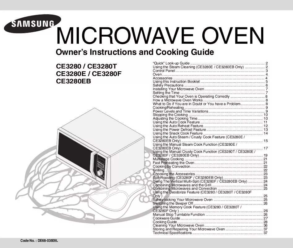 Mode d'emploi SAMSUNG CE3280EB-S