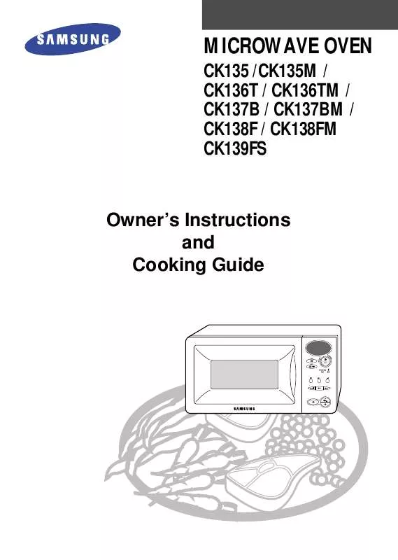 Mode d'emploi SAMSUNG CK138F