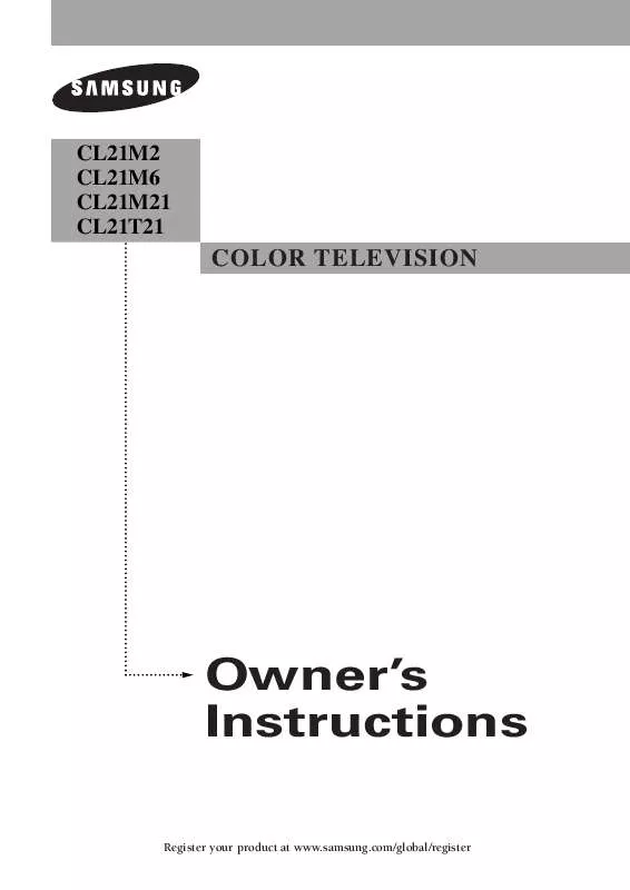 Mode d'emploi SAMSUNG CL-21M21MQ