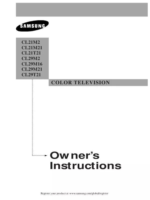 Mode d'emploi SAMSUNG CL-29M2MQ