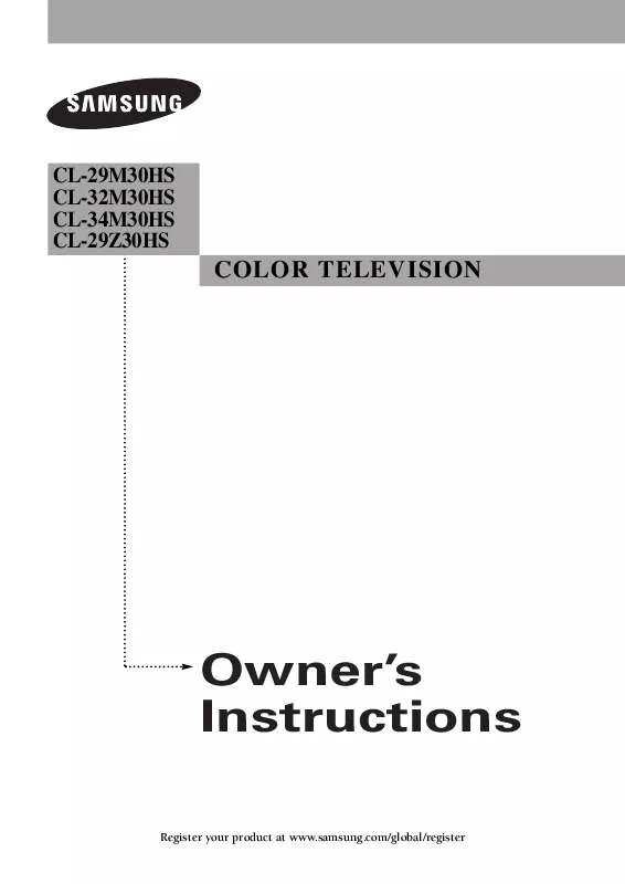 Mode d'emploi SAMSUNG CL-29Z30HS