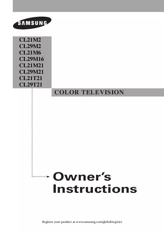 Mode d'emploi SAMSUNG CL-29M2