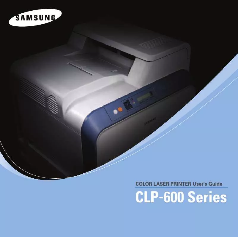 Mode d'emploi SAMSUNG CLP-600-XEU