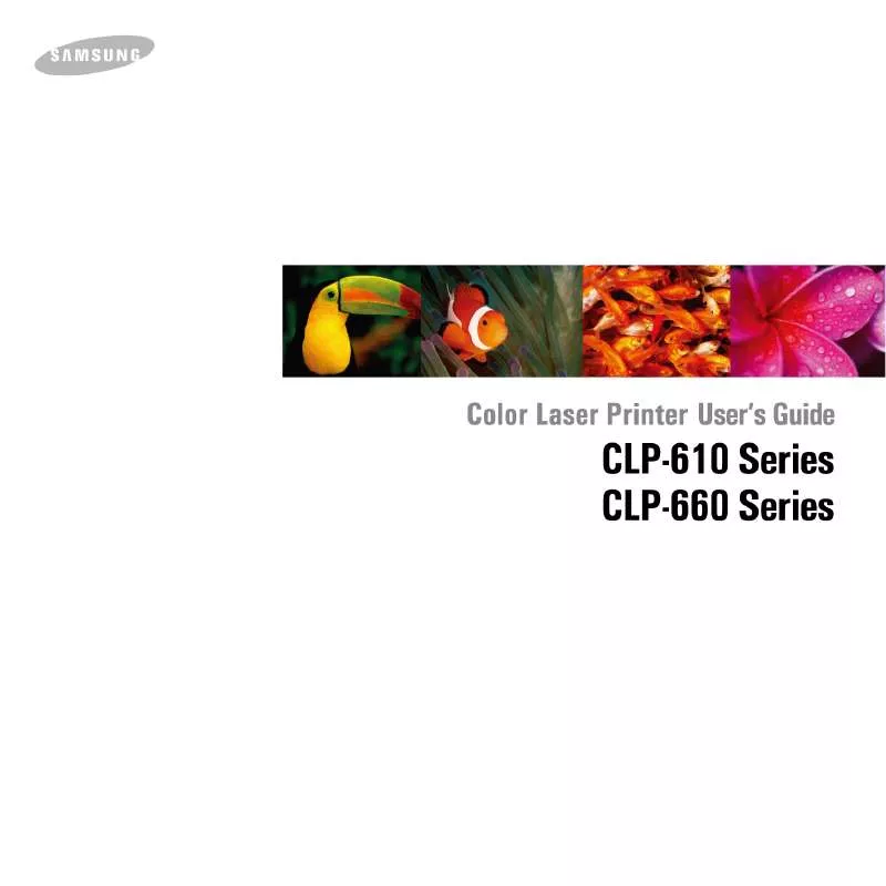 Mode d'emploi SAMSUNG CLP-610ND/SEE