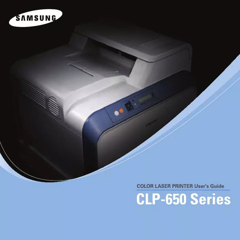 Mode d'emploi SAMSUNG CLP-650-XEU