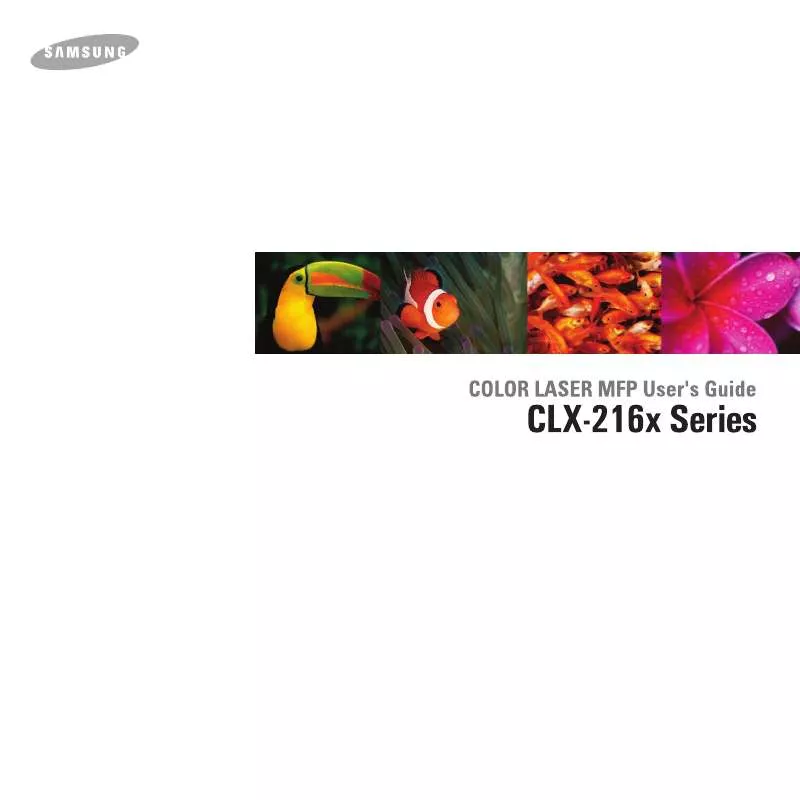 Mode d'emploi SAMSUNG CLX-2160-ETS