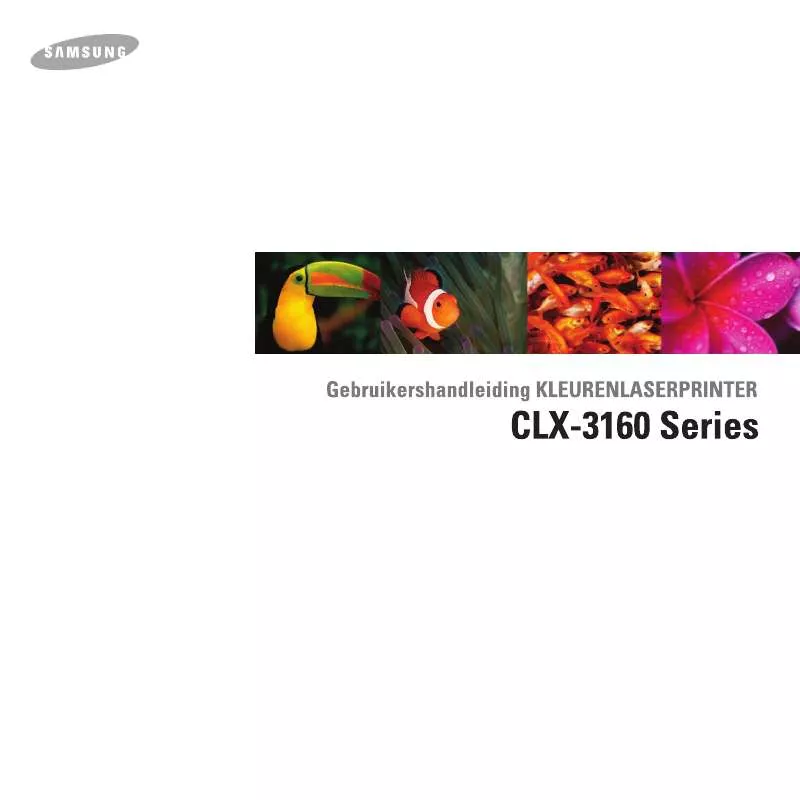 Mode d'emploi SAMSUNG CLX-3160