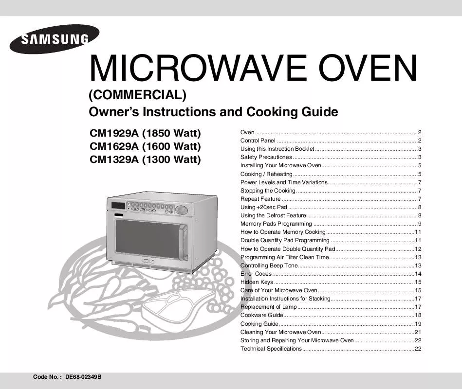 Mode d'emploi SAMSUNG CM1329A-XEU