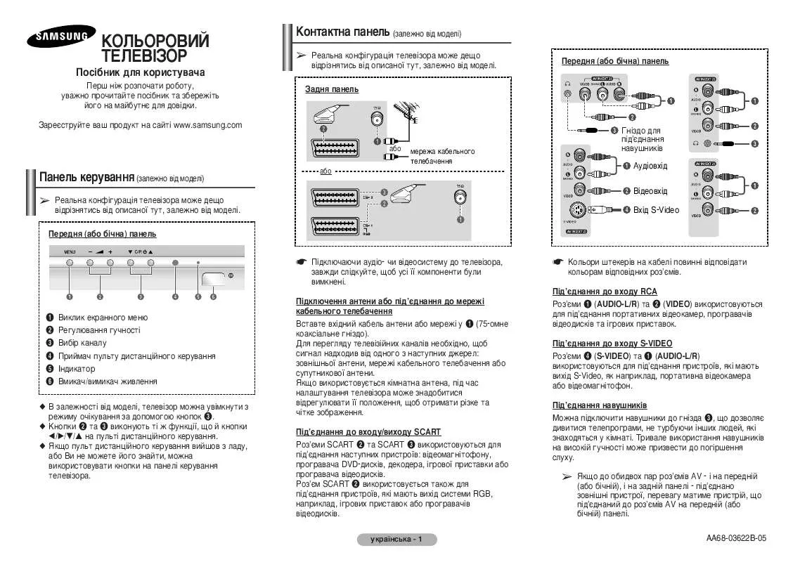 Mode d'emploi SAMSUNG CS-21K30ZHQ