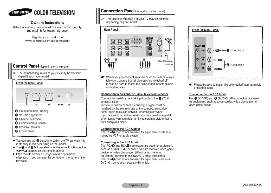 Mode d'emploi SAMSUNG CS-29K40MQ