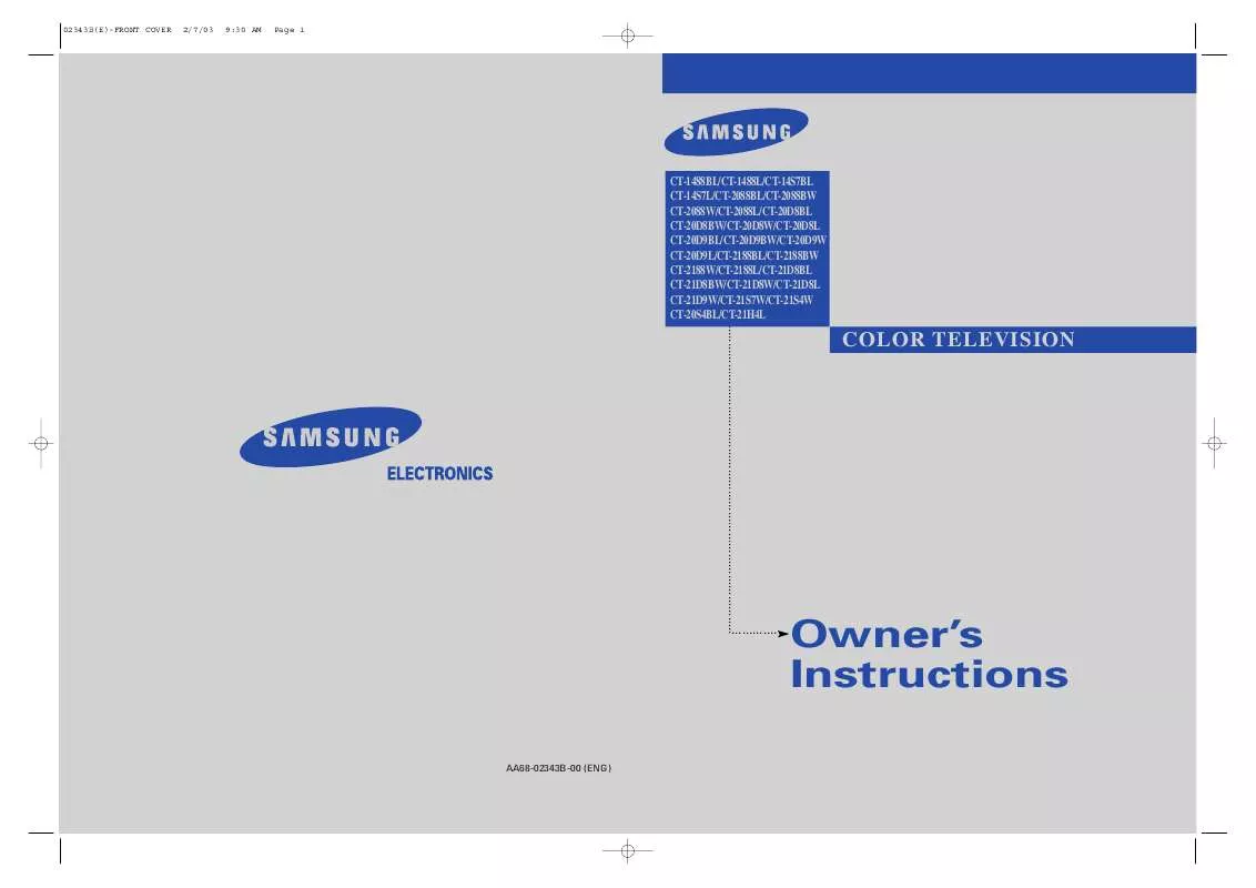 Mode d'emploi SAMSUNG CT-1488