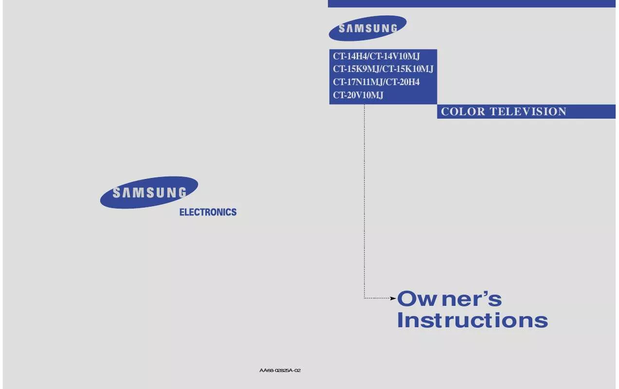 Mode d'emploi SAMSUNG CT-14F10N