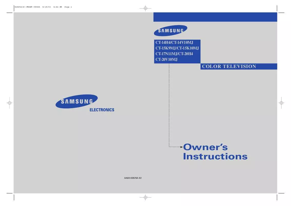 Mode d'emploi SAMSUNG CT-20DS