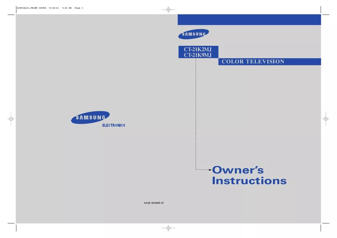 Mode d'emploi SAMSUNG CT-21K2