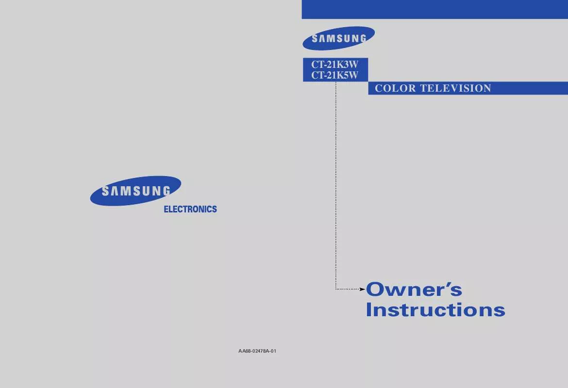 Mode d'emploi SAMSUNG CT-21K5W