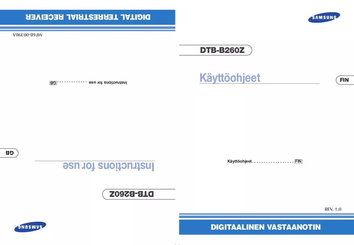 Mode d'emploi SAMSUNG DCB-B260