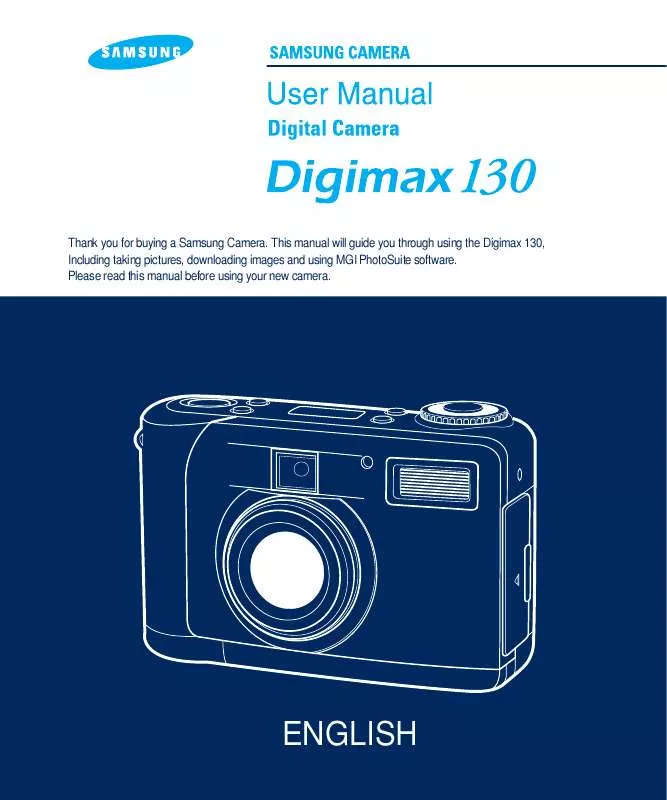 Mode d'emploi SAMSUNG DIGIMAX130