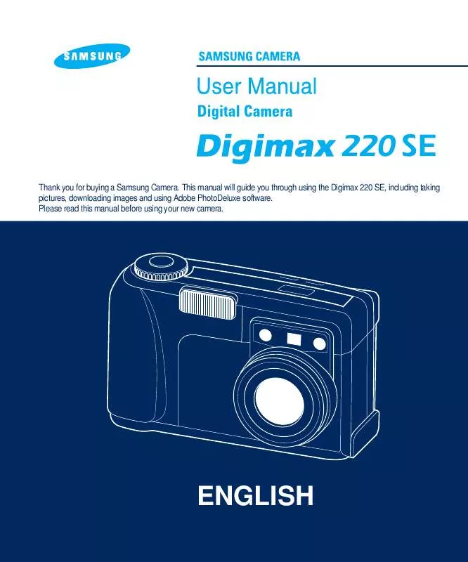 Mode d'emploi SAMSUNG DIGIMAX220 SE