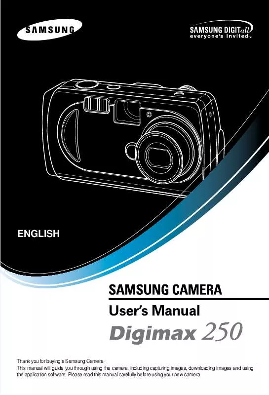 Mode d'emploi SAMSUNG DIGIMAX250