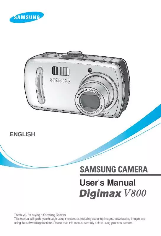 Mode d'emploi SAMSUNG DIGIMAXV800