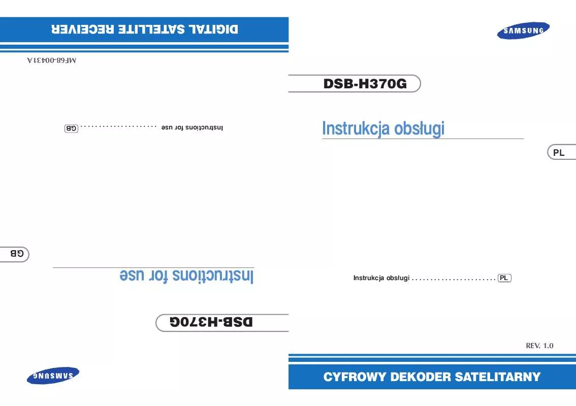 Mode d'emploi SAMSUNG DSB-H370