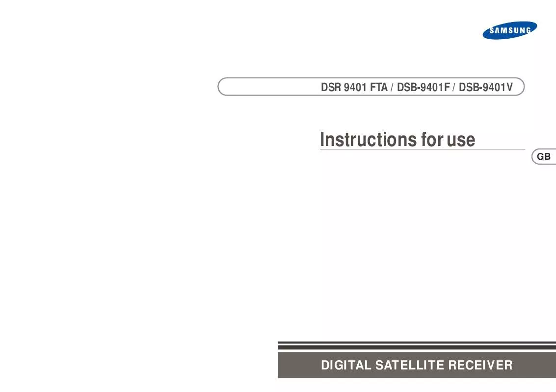 Mode d'emploi SAMSUNG DSR-9401