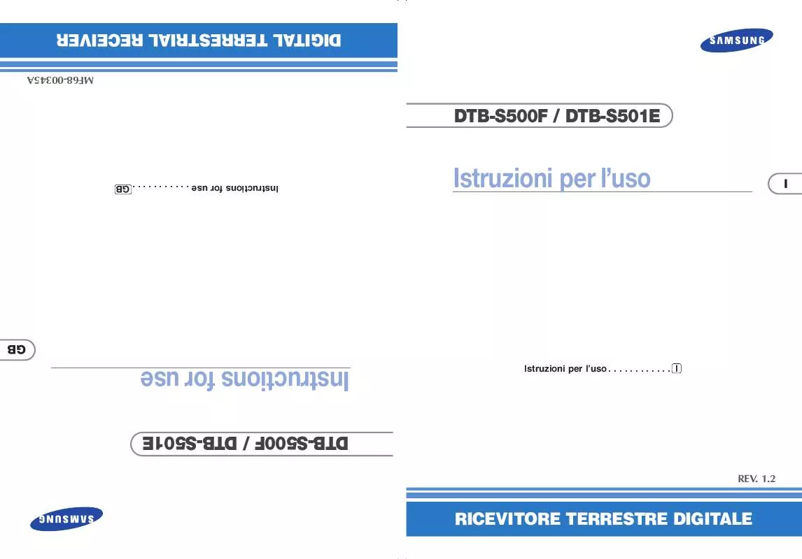 Mode d'emploi SAMSUNG DTB-S500F