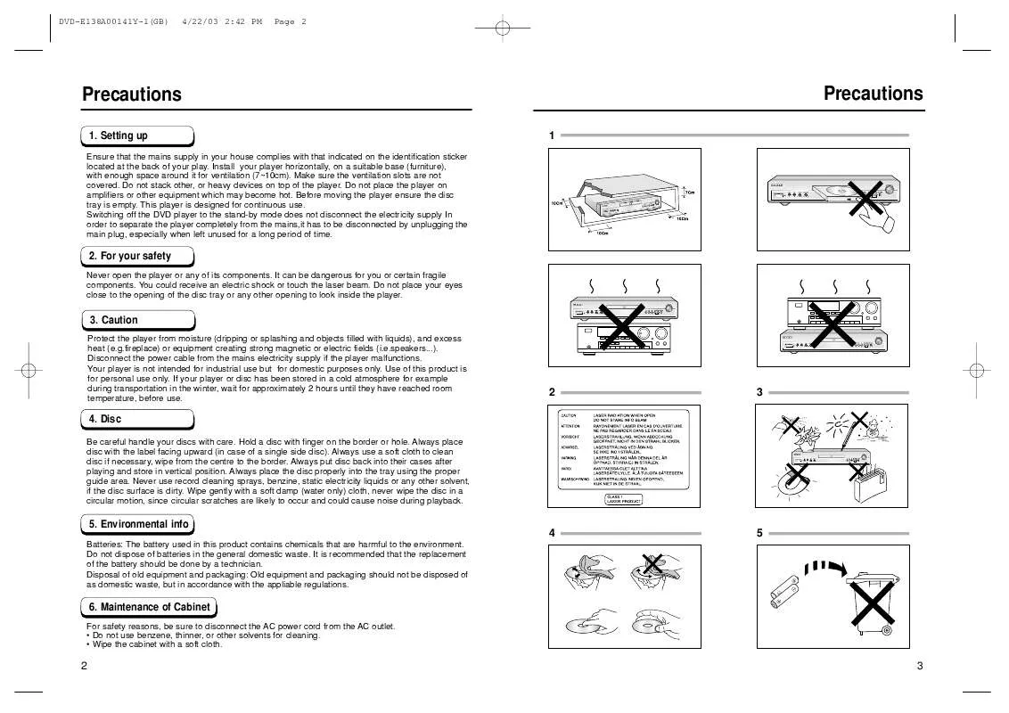 Mode d'emploi SAMSUNG DVD-1010