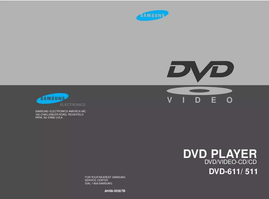 Mode d'emploi SAMSUNG DVD-511-XAA