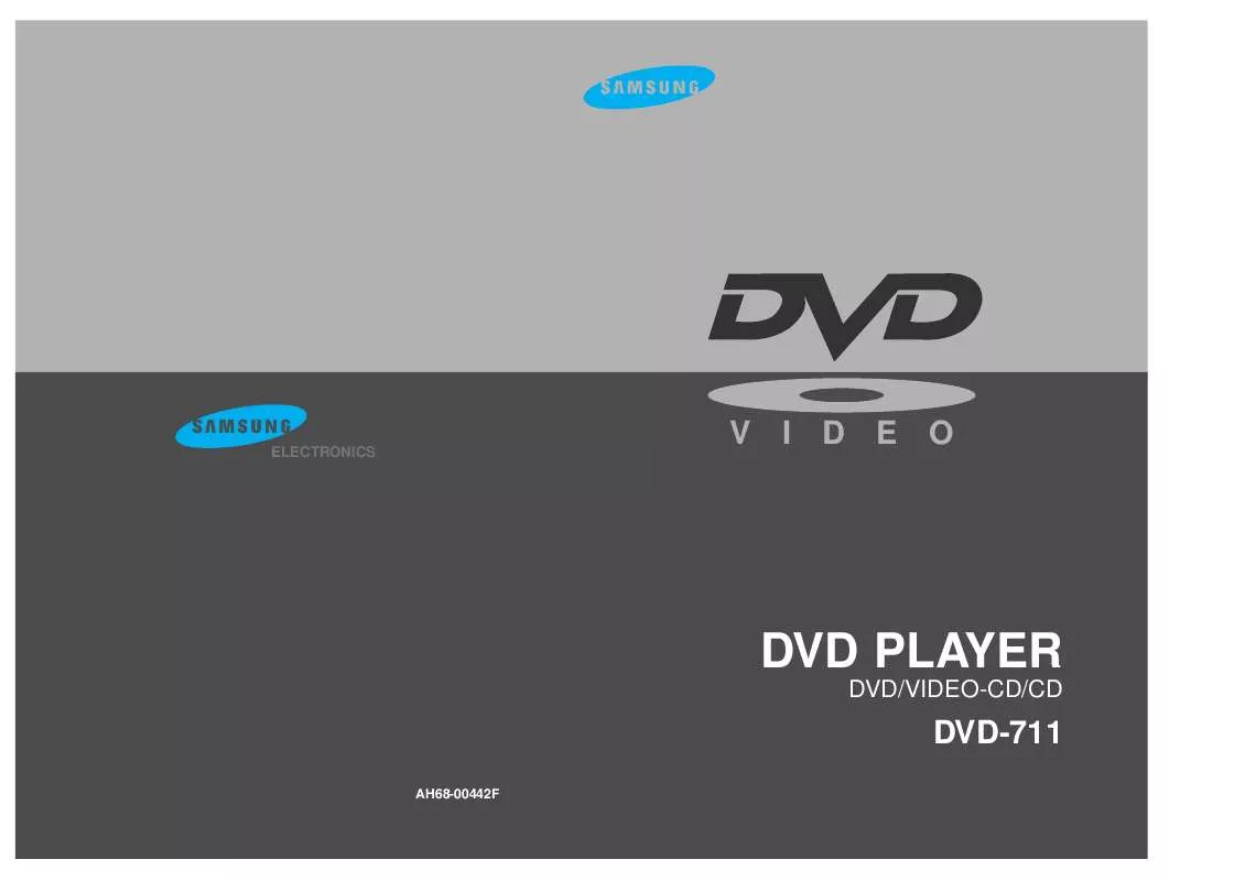 Mode d'emploi SAMSUNG DVD-711/XAA