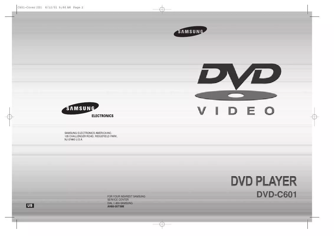 Mode d'emploi SAMSUNG DVD-C601