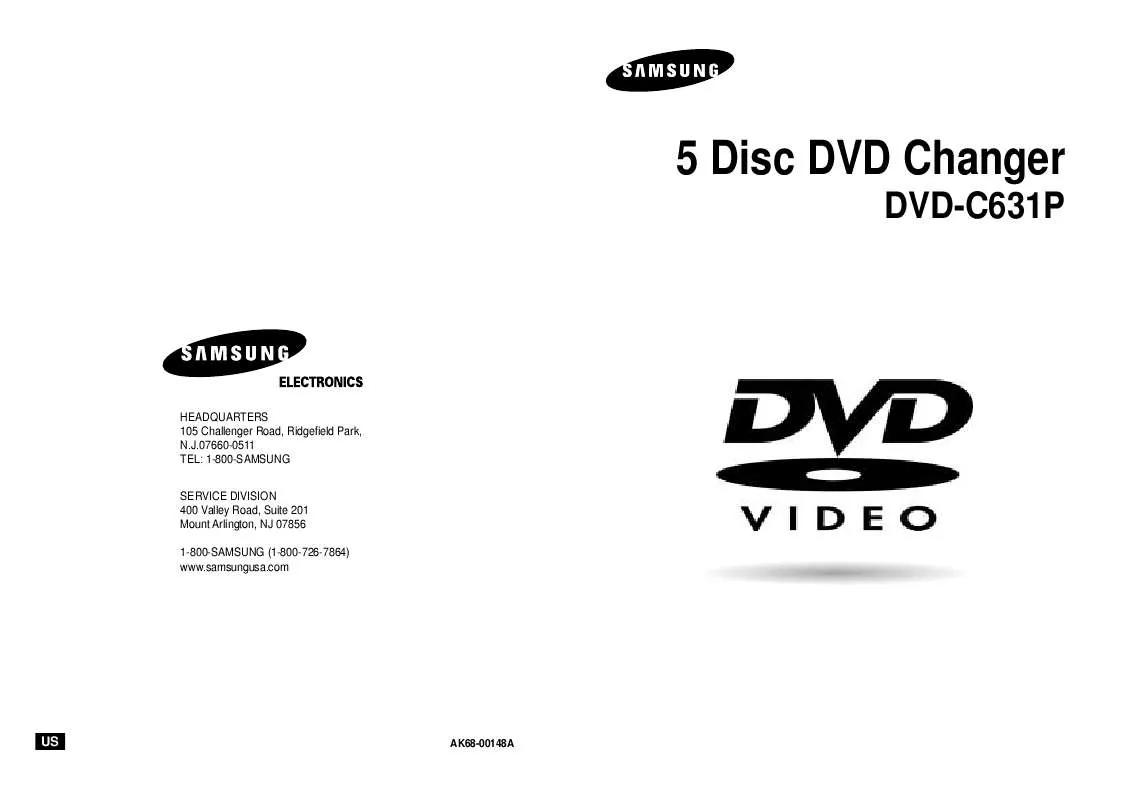 Mode d'emploi SAMSUNG DVD-C631