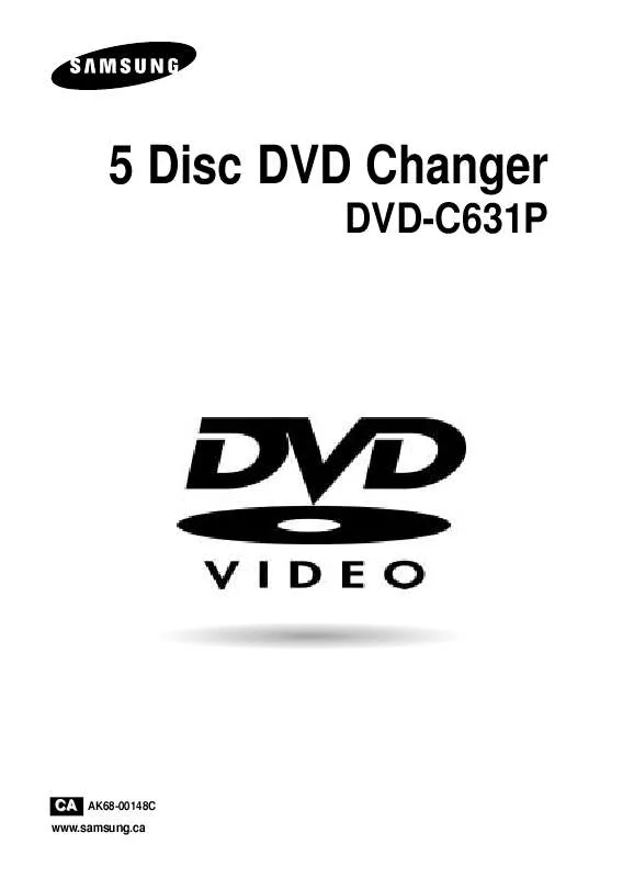 Mode d'emploi SAMSUNG DVD-C631P