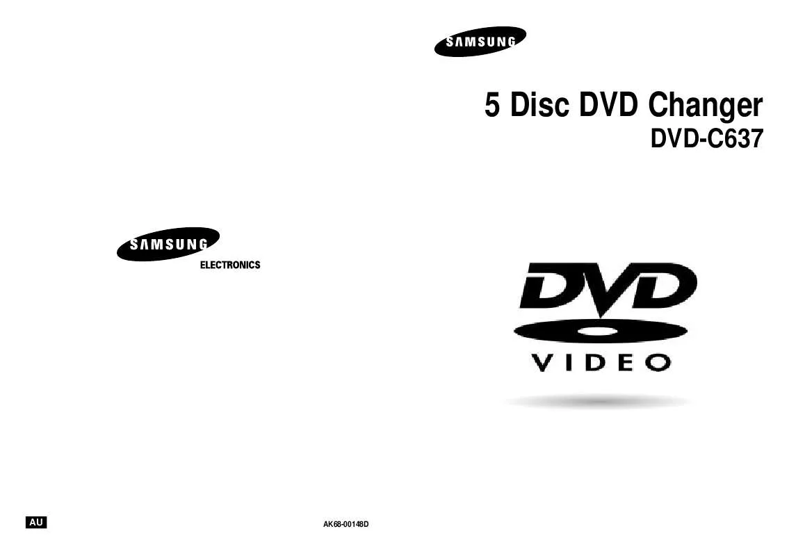 Mode d'emploi SAMSUNG DVD-C637