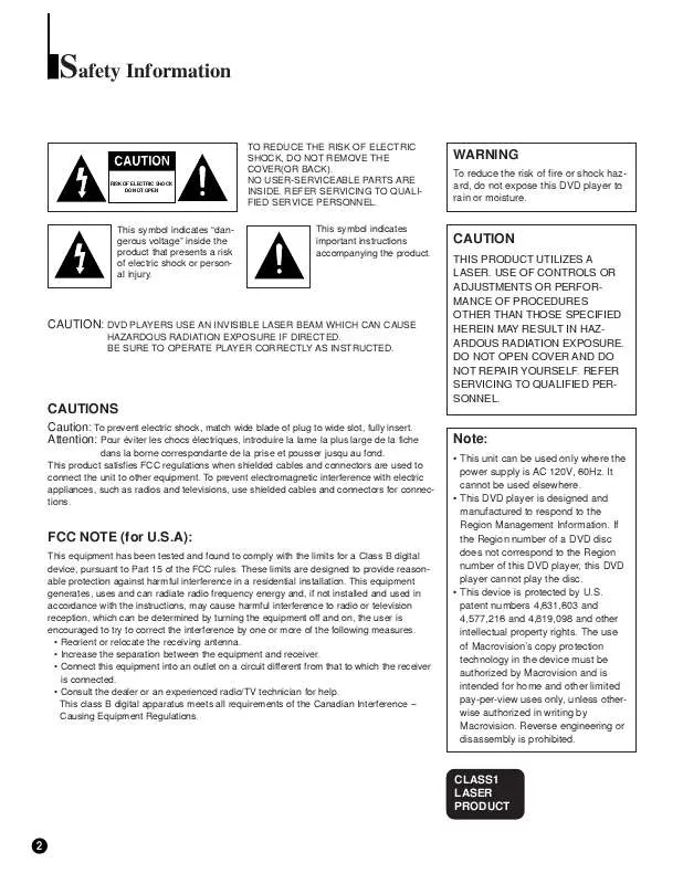 Mode d'emploi SAMSUNG DVD-C700