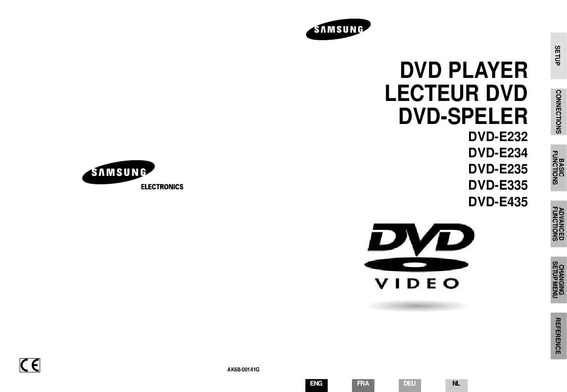 Mode d'emploi SAMSUNG DVD-E234