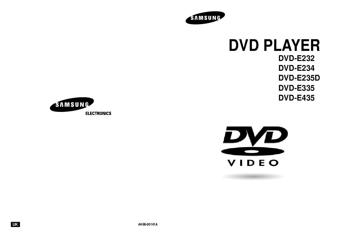 Mode d'emploi SAMSUNG DVD-E335