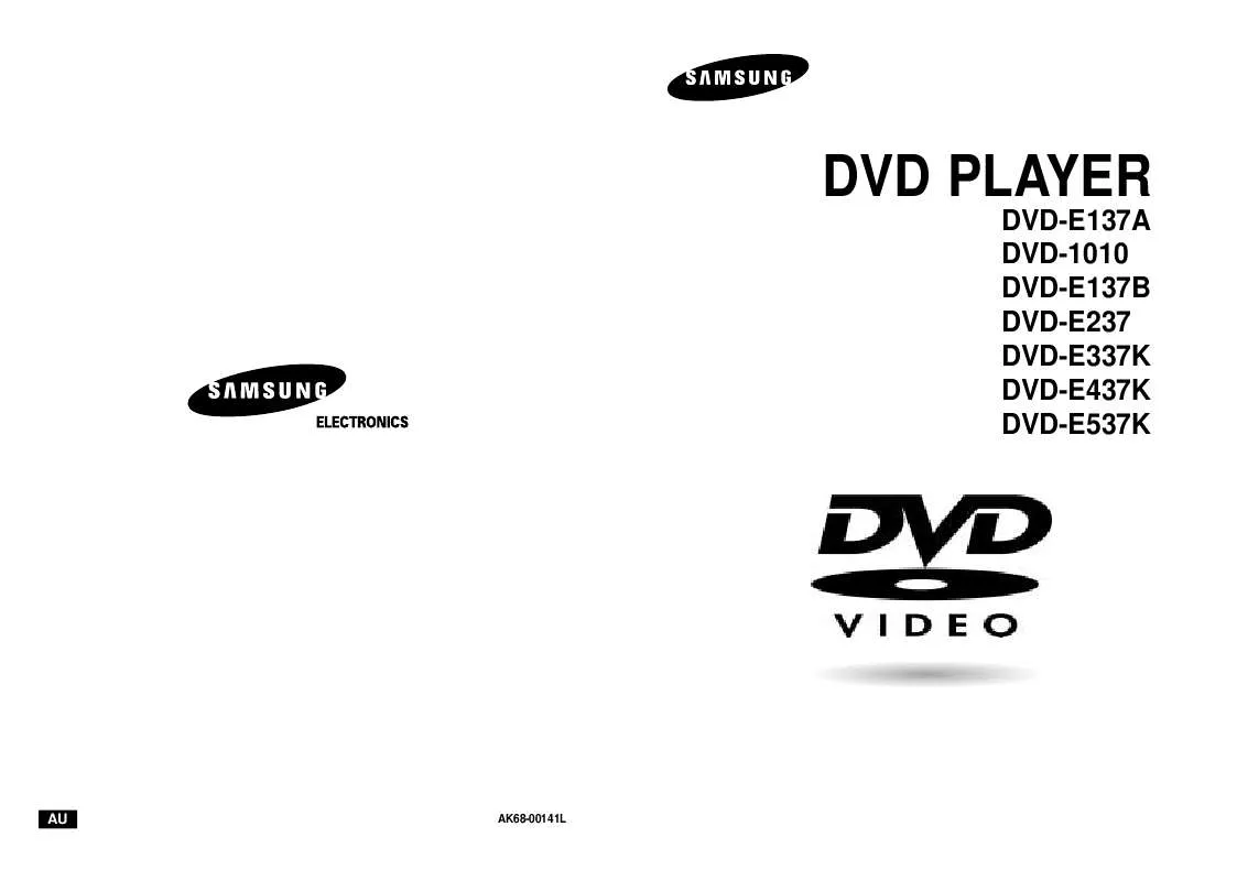 Mode d'emploi SAMSUNG DVD-E537