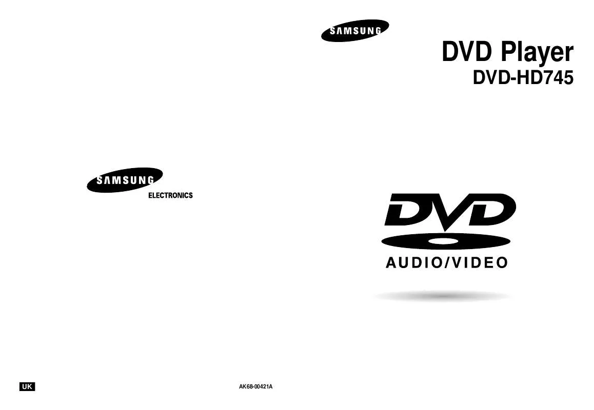 Mode d'emploi SAMSUNG DVD-HD745